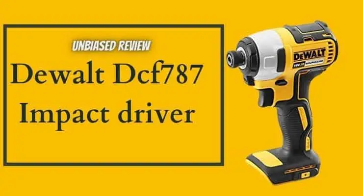 The DEWALT DCF787 20V MAX is a cordless impact driver